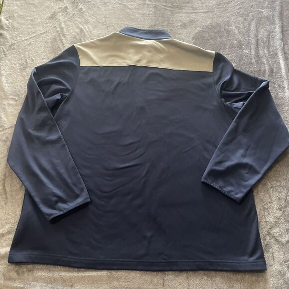 New England PATRIOTS 1/4 Zip Jacket Men's Size 2XL Blue Long Sleeve NFL Team App - Picture 10 of 13